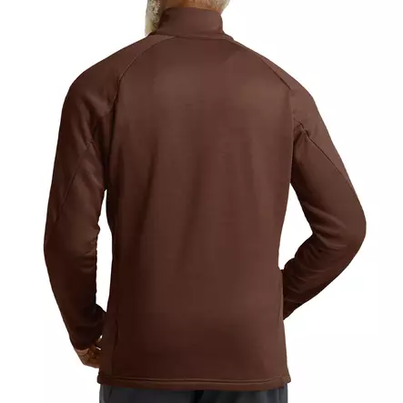 Jack Wolfskin M PEAK DISTRICT HOODED FULL ZIP fleecejacka S - Gröna / bruna rockar och västar - 4064886550420 - 6
