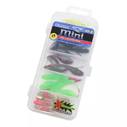 Patriot Ice Mini isjiggar, sortiment, 28 delar 06 - Jiggar - 6417512540940 - 1