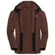 Jack Wolfskin M PEAK DISTRICT HOODED FULL ZIP fleecejacka S - Gröna / bruna rockar och västar - 4064886550420 - 2