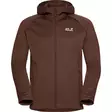 Jack Wolfskin M PEAK DISTRICT HOODED FULL ZIP fleecejacka S - Gröna / bruna rockar och västar - 4064886550420 - 1
