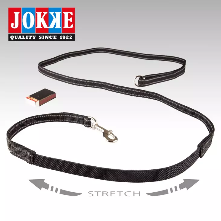 Jokke Expa flexibelt koppel med 220cm x 25mm pistollås - Hundkoppel - 6217000100 - 1
