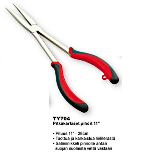 Patriot Tång med lång spets 11" - Fiskarens arbetsredskap och tillbehör - 6417512515030 - 1