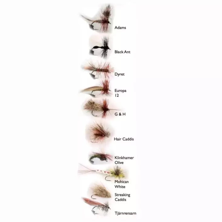 Wiggler Torrfluga -sortiment - Flugfiske tillbehör - 7340010306420 - 1