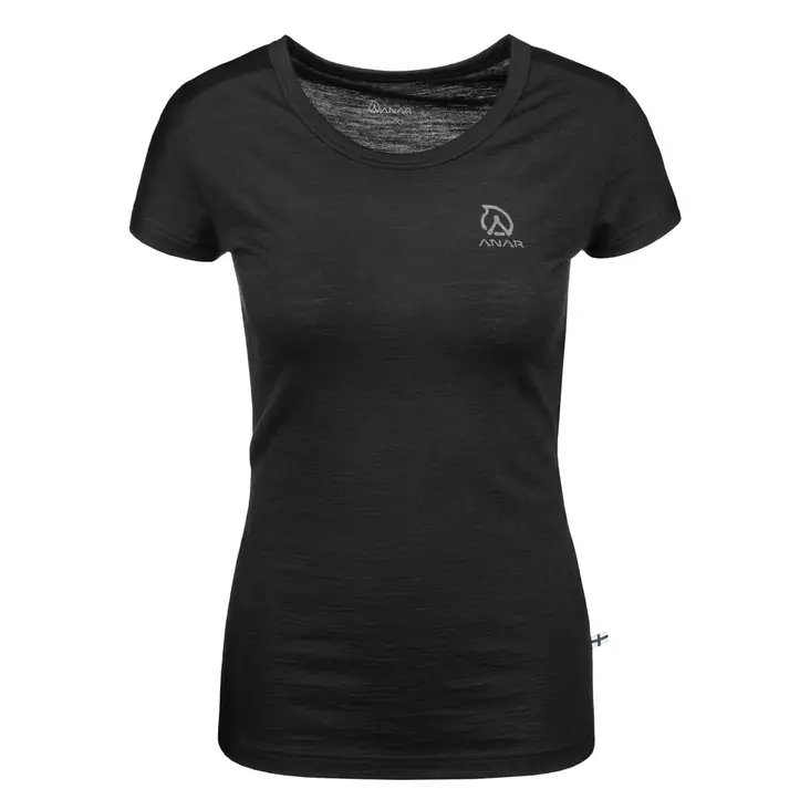 Anar Galda, svart t-shirt i merinoull - Skjortor och tröjor - 3950001288051 - 1