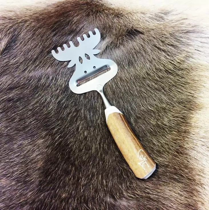 Wood Jewel Älg Osthyvel med masurskaft - Vandrings mat - 6430063513591 - 1