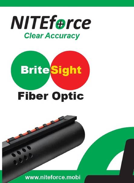 NITEforce BriteSight-Fibersikte - Småtillbehör vapen - 6430061581332 - 1
