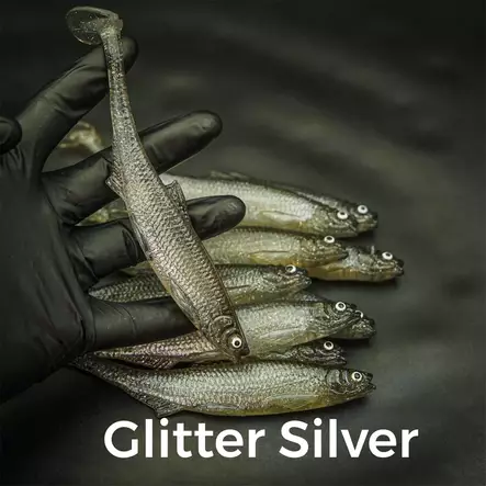 Evä Baits Bleak Paddle Tail 17cm 1st Glitter Silver - Jiggar - 06429811636422 - 1