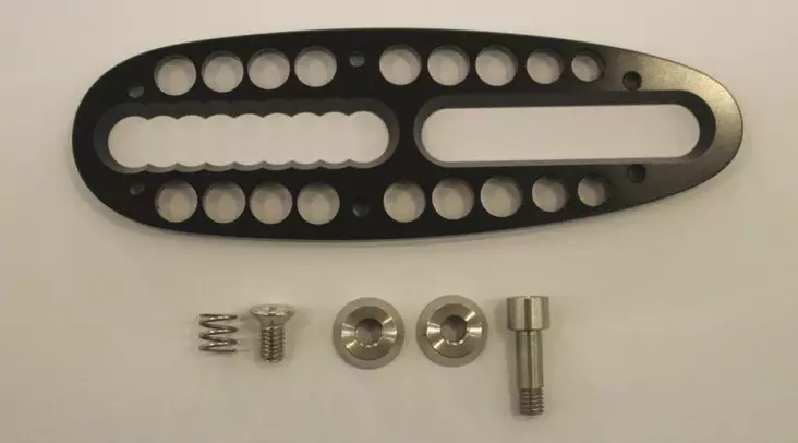 GRS justerbara bakkappa system, metalldelar -16 - +28mm - Vapenkolvar och tillbehör - 7072171007372 - 1