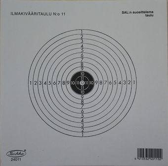 Luftgevärstavla 14 x 14 cm, 100 st - Skjutstöd och tavlor - 6410362401102 - 1