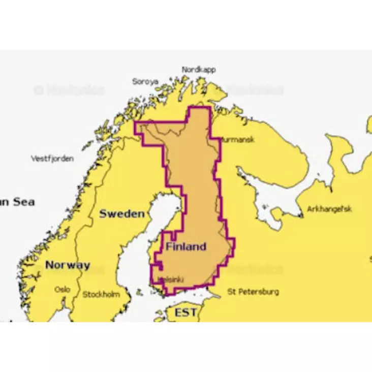 Navionics 5G872S-FI-INLAND Kartkort över Finlands sjöar - Kartkort - 8054242916072 - 1