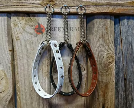 Nahka-Nasta ½-stryp nithalsband 60cm och 30mm - Hundhalsband och selar - 3950001237783 - 1