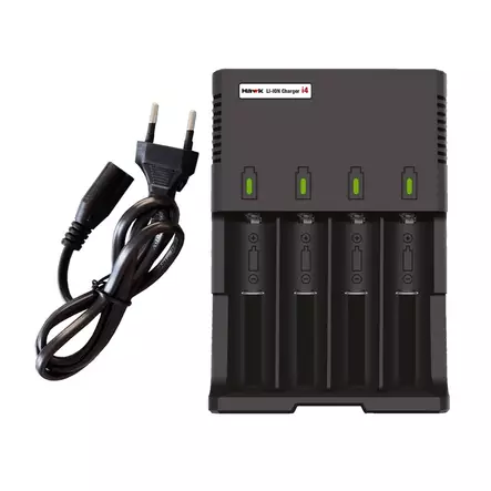 Hawk Batteriladdare i4 för 18650 Litiumjonbatterier - Viltkameror - 7333080084183 - 1