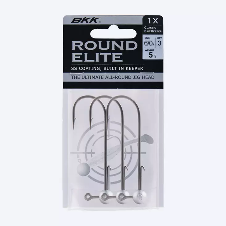 BKK Round Elite-Classic Bait Keeper 7g jigghuvud - Jiggar - 3950001287283 - 1