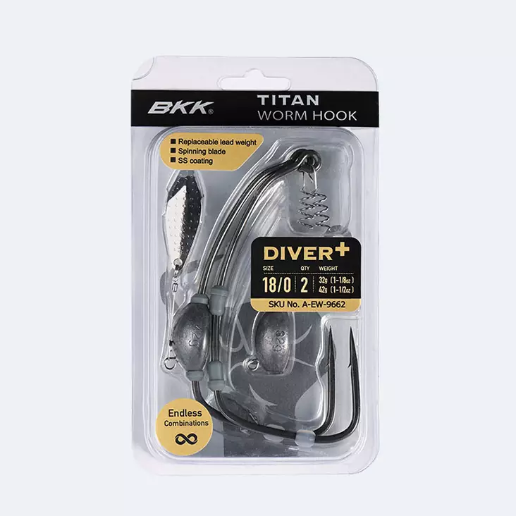 BKK Titan Diver + offsetkrok - Fiske krokar - 6939067088413 - 1