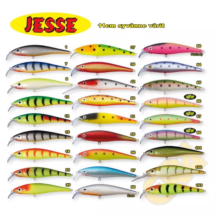 Jesse Wobbler11cm, djupgående flytande - Wobblers - 6417512502993 - 1