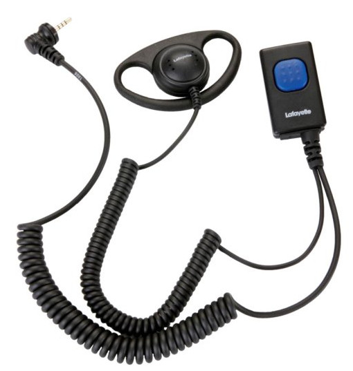 Lafayette Miniheadset 2521, monofon + öronmussla - Radiotelefons tillbehör - 7332020065213 - 1