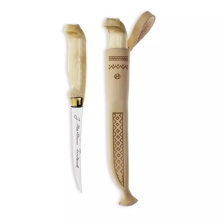 Marttiini klassisk filékniv 4" med läderslida - Knivar - 6416885366003 - 1