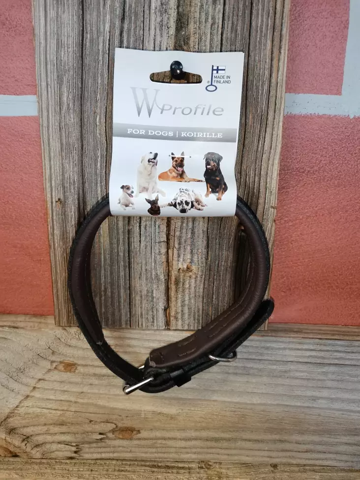 W-Profile Hund halsband brun/svart - Hundhalsband och selar - 3950000108503 - 2