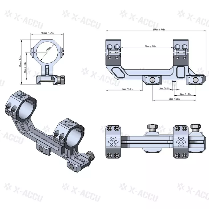 Vector Optics kikarmontage extension för 30 mm tub - Kikarfästen och ringar - 192687277773 - 1