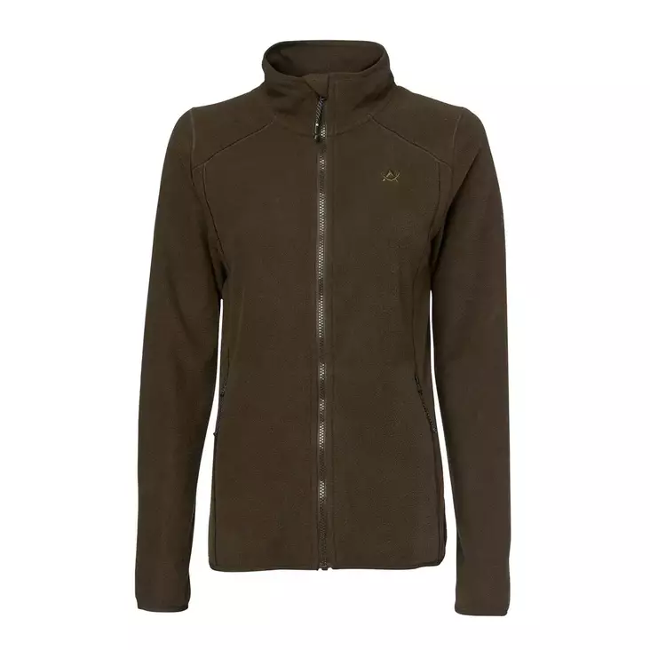 Alaska Kodiak Ws Fleecejacka Solid Brun XS - Gröna / bruna byxor - 6438347063053 - 1