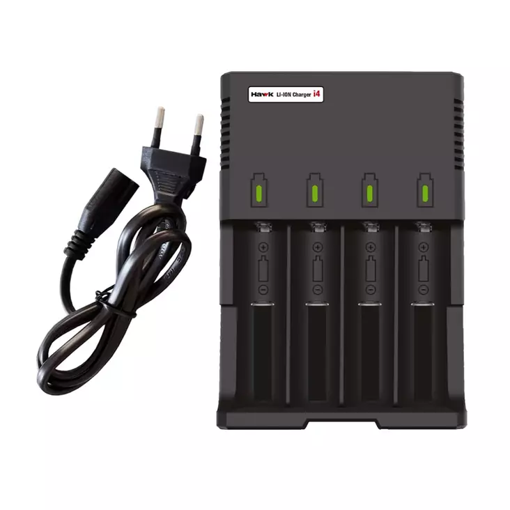 Hawk Batteriladdare i4 för 18650 Litiumjonbatterier - Viltkameror - 7333080084183 - 1