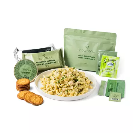 Food Force Pasta Carbonara huvudmåltid - Vandrings mat - 4745090393804 - 1