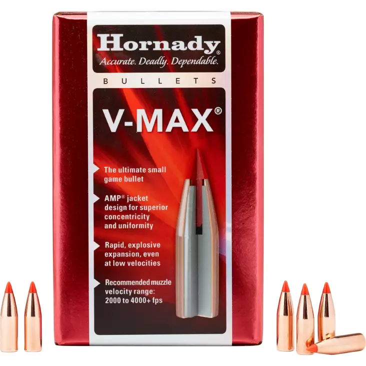 Hornady .22 V-Max Kula 2,3g / 35gr 100st - Kulor och Hagel - 090255222524 - 1