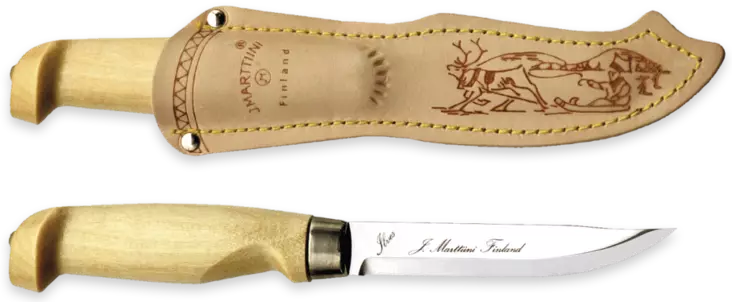 Marttiini Lynx 129 Lo-kniven med läder slida - Knivar - 6416885077404 - 1