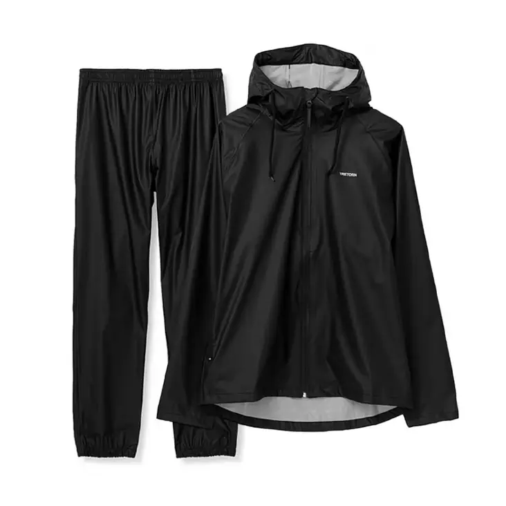 Tretorn Packable Rainset Svart regndräkt storlek M - Regnkläder - 7392136908354 - 1