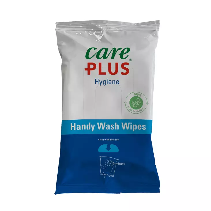 Care Plus Hygiene Handy Wash Wipes 10x-våtservett - Småtillbehör för vandring - 8714024348704 - 1