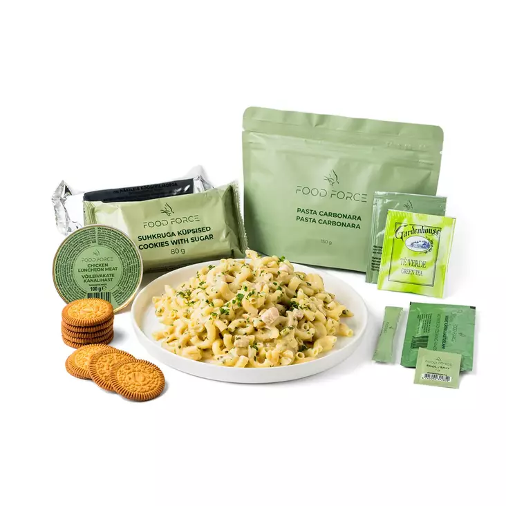 Food Force Pasta Carbonara huvudmåltid - Vandrings mat - 4745090393804 - 1