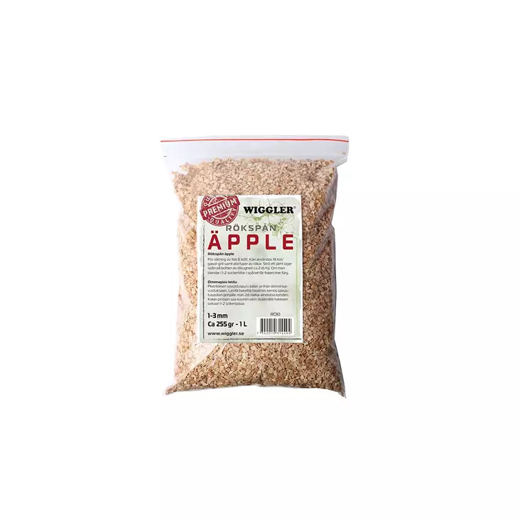 Wiggler rökspån äppel 250g - Fiskarens arbetsredskap och tillbehör - 7340010314494 - 1