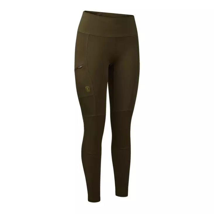 Deerhunter Lady Reinforced Tights Art Green - Gröna / bruna byxor - 3950001288235 - 1