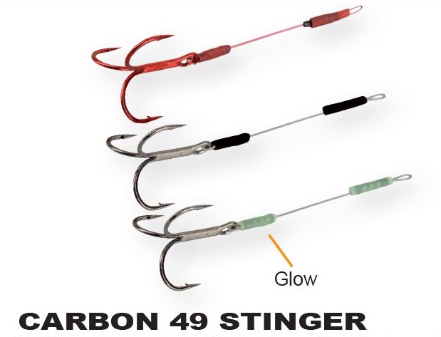 Savage Gear Carbon 49 Stinger 7,5cm #4 11kg - Fiske krokar - 5706301548795 - 1