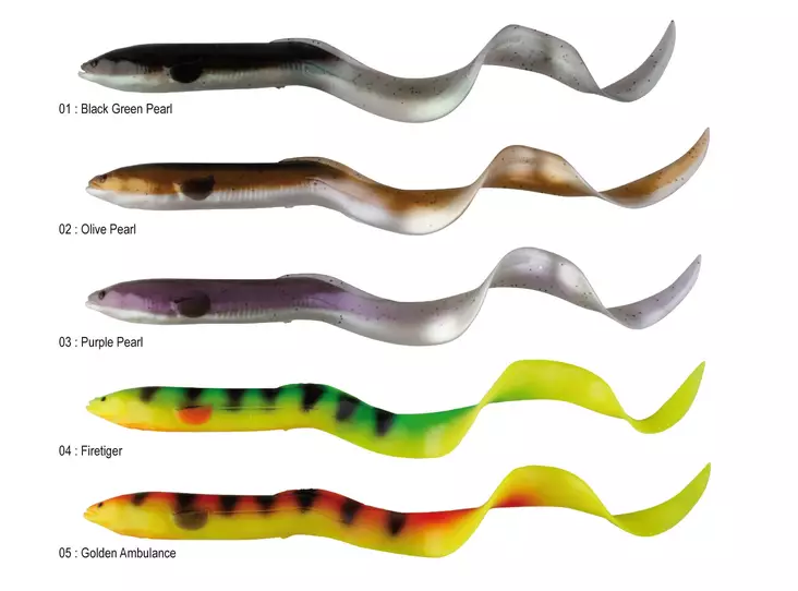 Savage Gear Real Eel - Loose Body 15cm 3st - Jiggar - 5706301462305 - 1