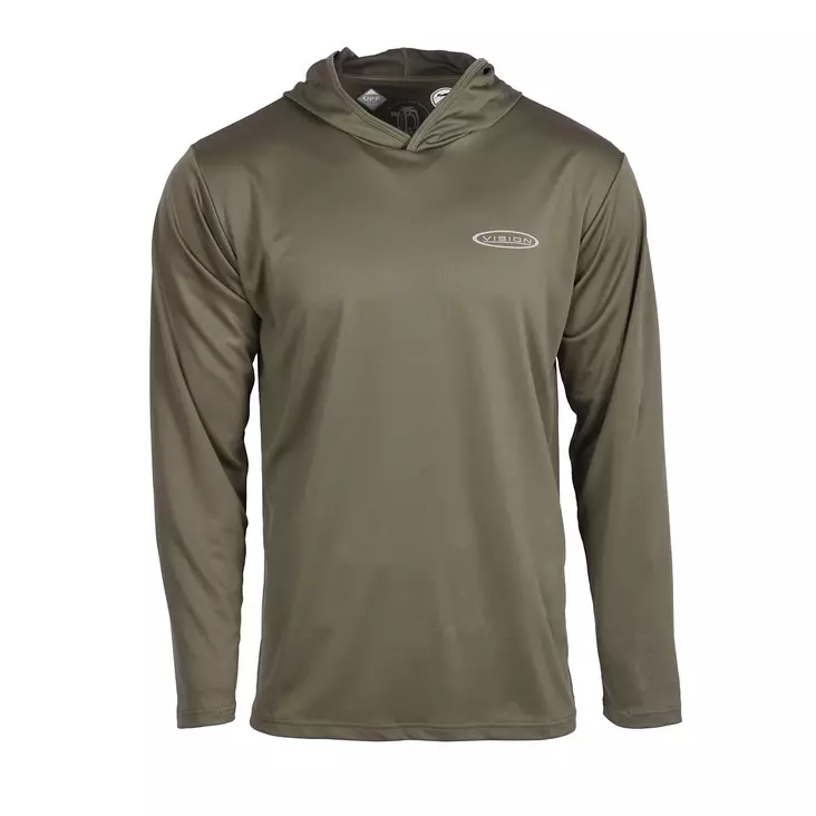 Vision Bamboo Bug & UV Pale Olive Hoodie - Flugfiske tillbehör - 6417512842785 - 1