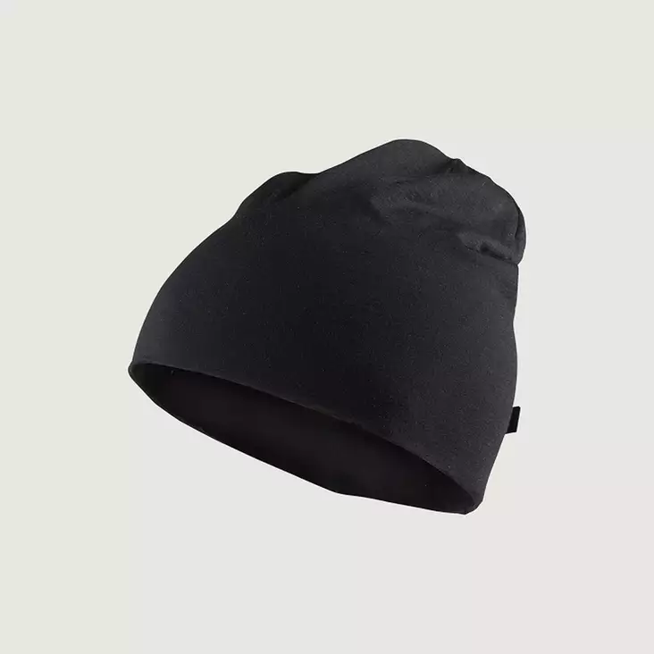 Lundhags Gimmer Merino Lt Beanie Black -merinoulls mössa - Hattar, mössor och kepsar - 7318731841025 - 1