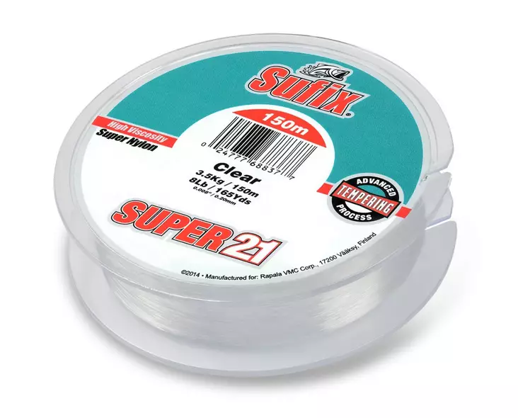 Sufix Super 21 Monofil-lina Bulk Klar - Monofil linor - 024777690936 - 1