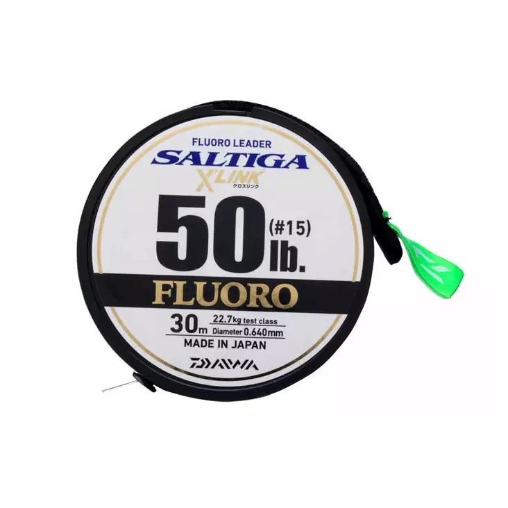 Daiwa Saltiga X'Link Fluorocarbon Leader-Tafslina - Tafsar och beteslås - 4066466003456 - 1