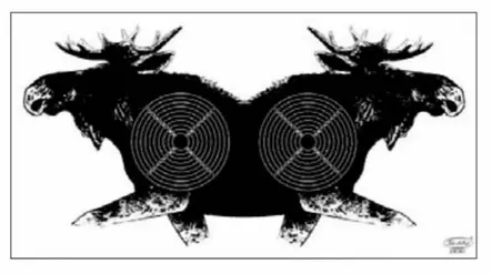 Luftgevärs älgtavla 17,5 x 32 cm 100st - Skjutstöd och tavlor - 6410362404707 - 1