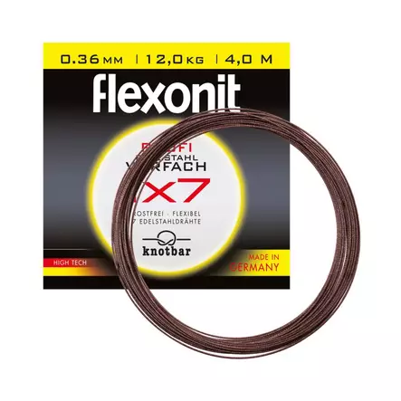 Flexonit 1x7 riggmaterial 4m- 0,21mm / 4,1 kg - Tafsar och beteslås - 4050801029607 - 1