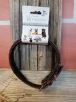 W-profile Läder Halsband 40cm mörk brun/mörk brun - Hundhalsband och selar - 3950000108817 - 1