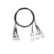 Savage Gear Black7 Trace 20 cm 7 kg ståltafs 3st - Tafsar och beteslås - 5706301548627 - 1