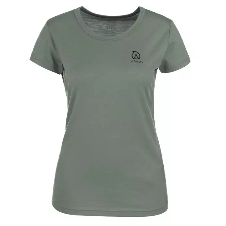 Anar Galda, grön t-shirt i merinoull - Skjortor och tröjor - 3950001288037 - 1