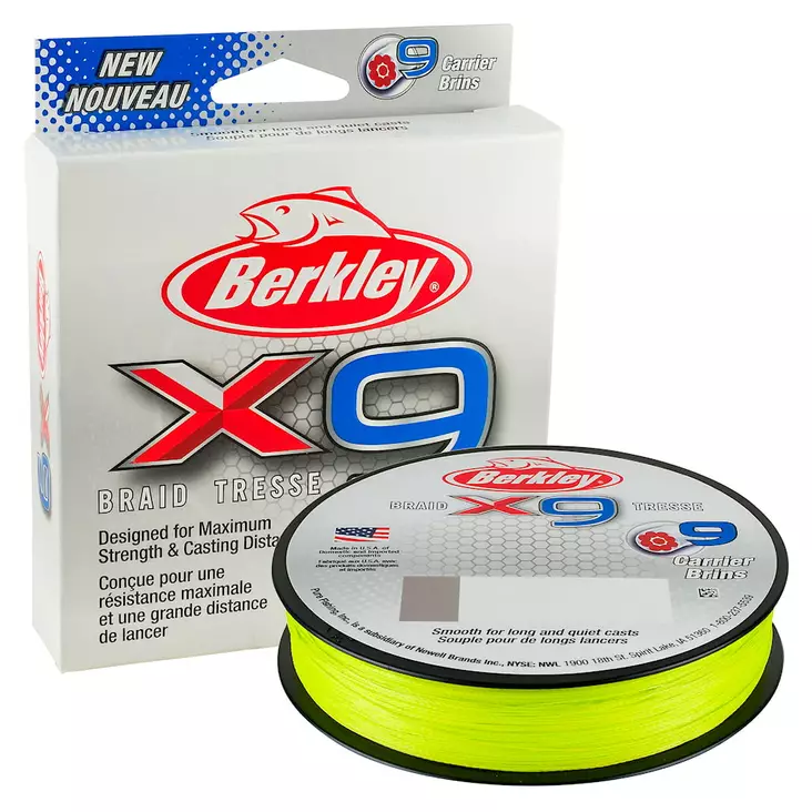Berkley X9 Flame Green flätlina - Spunna linor - 028632297407 - 1