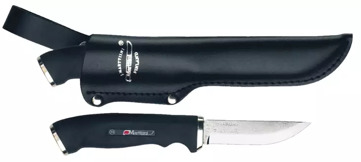 Marttiini Silver Carbinox stor med läderslida - Knivar - 6416885129127 - 2