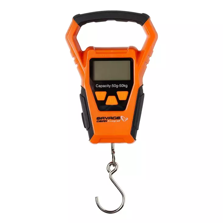 Savage Gear Digitalvåg 50kg, stänksäker, inkl 1m måttband - Fiskarens arbetsredskap och tillbehör - 5706301706027 - 1