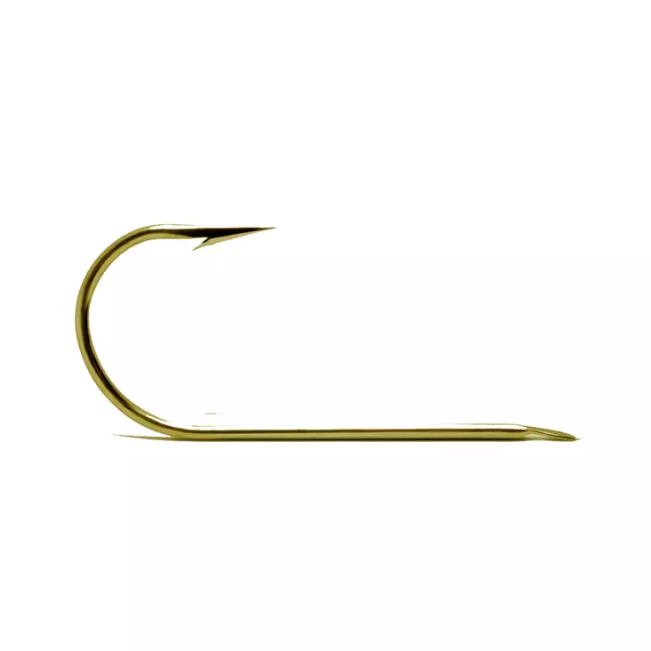 VMC 9140 Round Gold #10 enkelkrok - Fiske krokar - 3359223957347 - 1