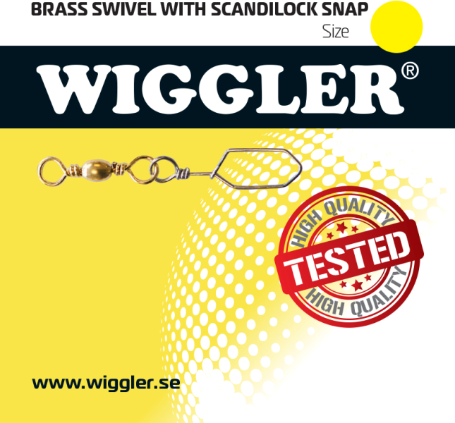 Wiggler mässings lekande med Scandi-lås - Tafsar och beteslås - 3950001240837 - 1