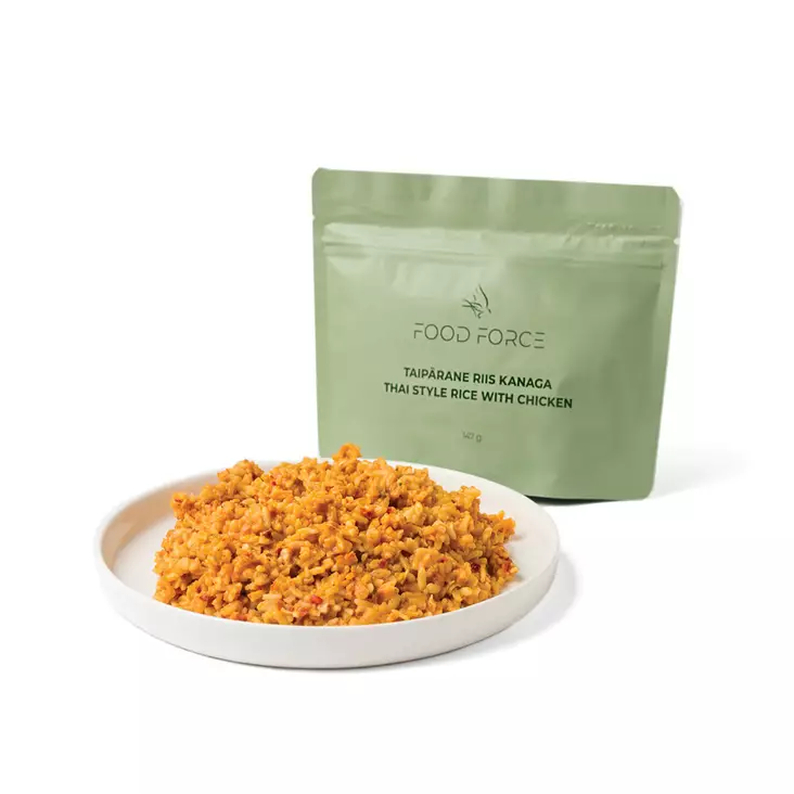 Food Force Thai Style Rice with Chicken 147g - Vandrings mat - 4745090392937 - 1